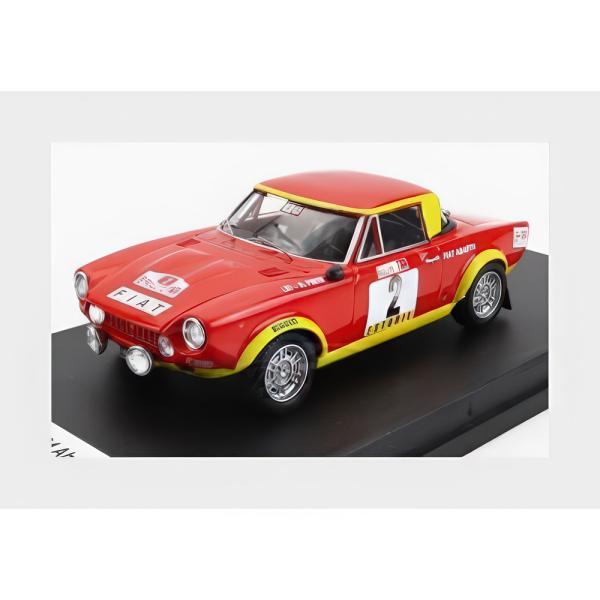 Fiat 124 Abarth #2 ウィナー ラリー Tap 1974 レッド イエロー TRFD...