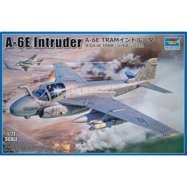 A-6E TRAM Intruder イントルーダー 組み立てプラモキット模型 戦闘機 /Trump...