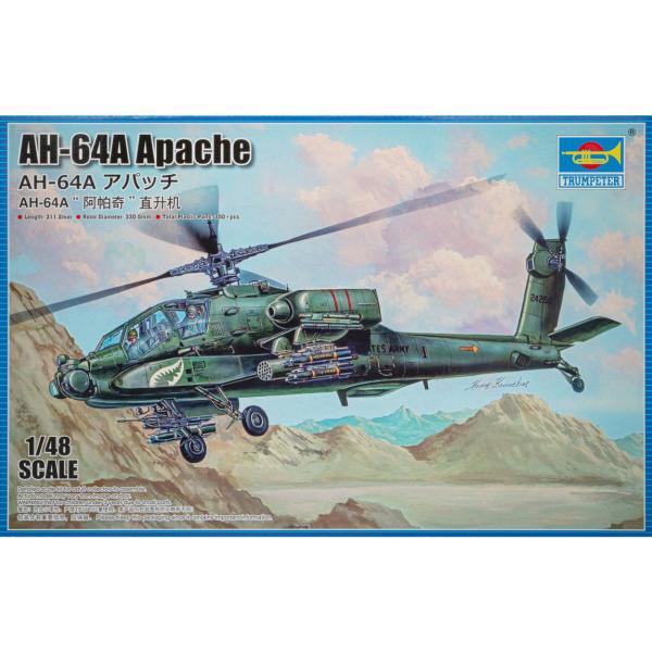 Boeing AH-64A Apache アメリカ陸軍攻撃ヘリコプター プラモデル Trumpete...
