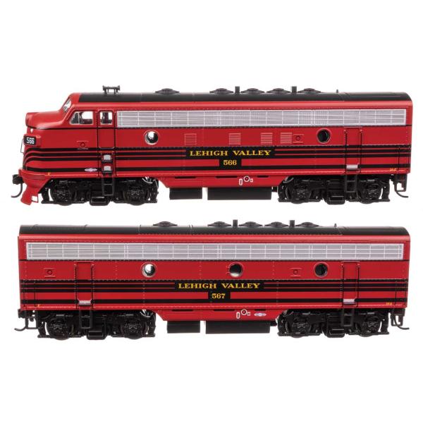 EMD F7 A-Bセット リーハイ・バレー鉄道 #566/567 スタンダードDC / Walth...