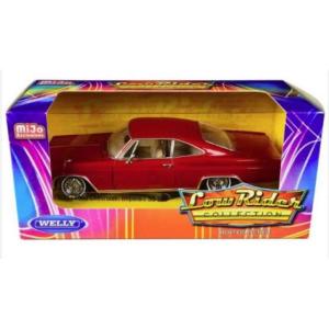 1965 シボレー インパラ SS396 クーペ ローライダー メタリックレッド / WELLY 1...