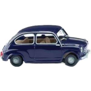 Fiat 600 ダークブルー / Wiking 1/87 建設機械模型 工事車両