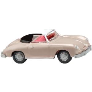 Porsche 356 Cabrio ベージュ / Wiking 1/87 ミニカー