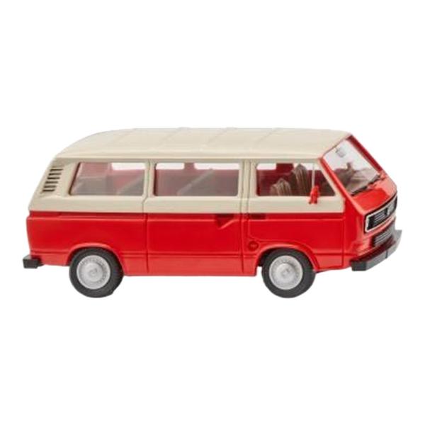 フォルクスワーゲン T3 バス レッド/ライトアイボリー / Wiking 1/87 ミニカー