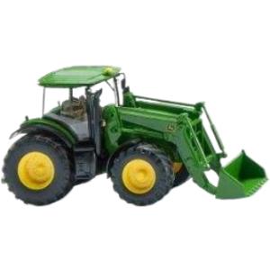 John Deere 7260R + フロントローダー / Wiking 1/87 建設機械模型 工...