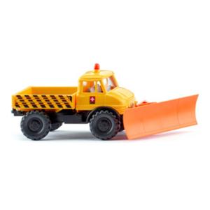 Unimog U 406 スノープラウ付き 除雪機 1963-75 PTT / WIKING 1/8...