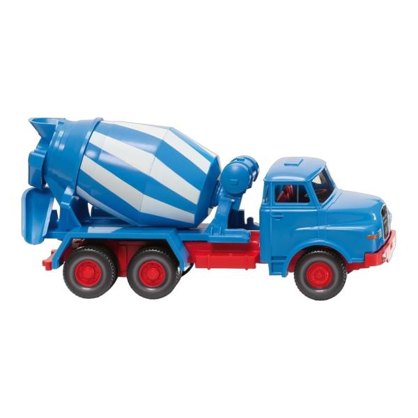 MAN コンクリートミキサー ブルー ホワイト 建設車両 / Wiking 1/87 トラック模型