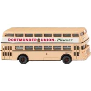 Dortmunder Union Bussing ダブルデッカー / Wiking 1/87 建設機...