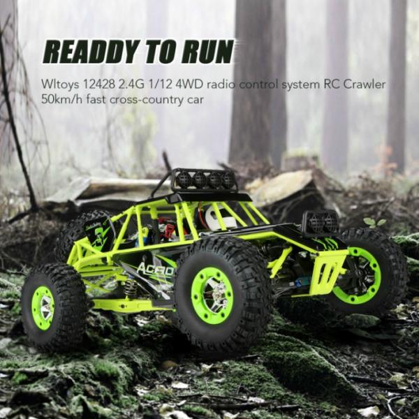 ラジコン 4WD RC WLtoys 12428 Rc 2.4G  1/12 時速 50km 完成品...