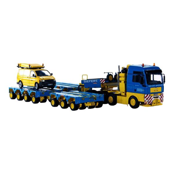 MAN TGA 8x4 Scheuerle コンビネーション低床トレーラー VW Siefert /...