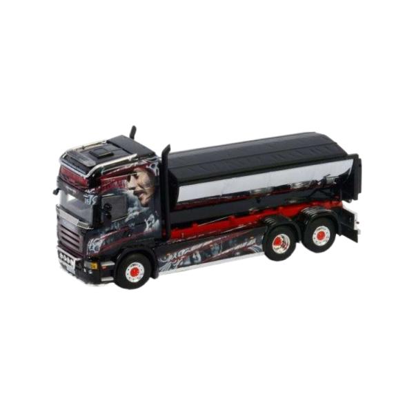 Kuismanen Scania R5 Topline フックリフトシステム コンテナ アスファルト...