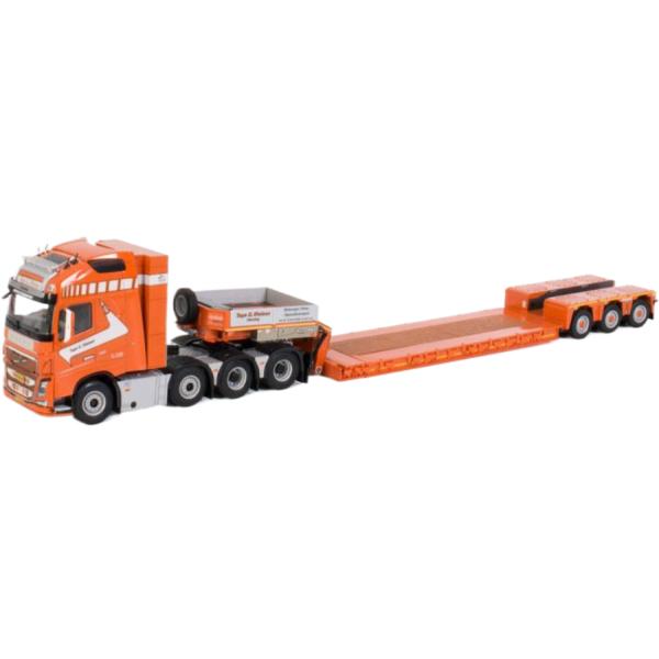 Tage E. Nielsen Volvo FH4 8x4 Nooteboom 低床トレーラー 3軸...