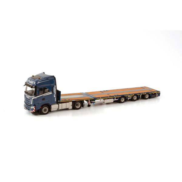 IVECO S-WAY AS HIGH 4X2 MEGATRAILER FLATBED 3 AXLE...
