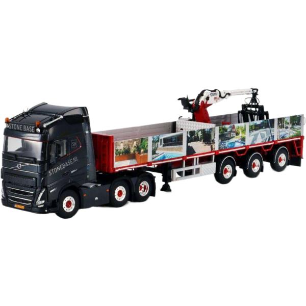 Stone Base Volvo FH05 Globetrotter 6x2 レンガセミトレーラー ...