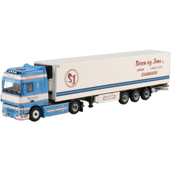 Soren Og Jens DAF XF95 Super Space Cab 冷蔵セミトレーラー W...