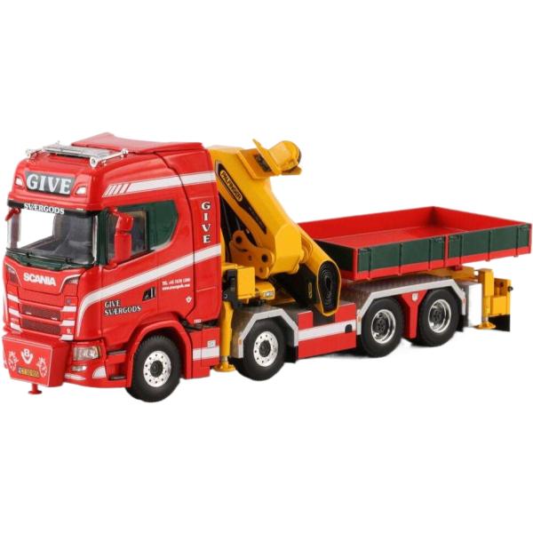 Give Scania S Highline CS20H 8x4 トラクタ / WSI 1/50 建...
