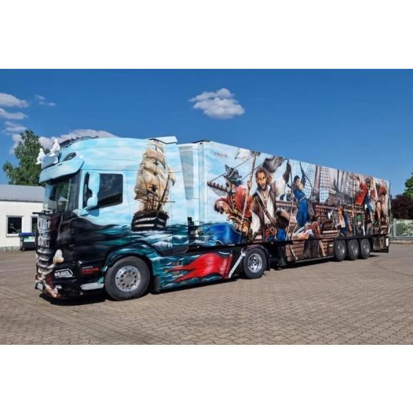 【予約】 HEIDE LOGISTIK DAF XG+ 4X2 冷凍トレーラー 3軸 トレーラー /...