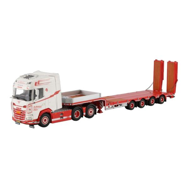 Kim Christensen DAF XG 6x2 スロープ付き ローローダー 4軸 重機運搬車 ...