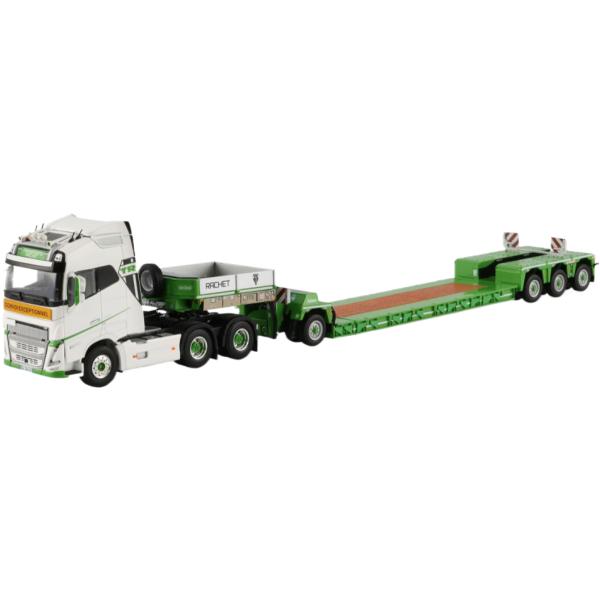Rachet Volvoボルボ FH5 Globetrotter low loader低床トレーラー...