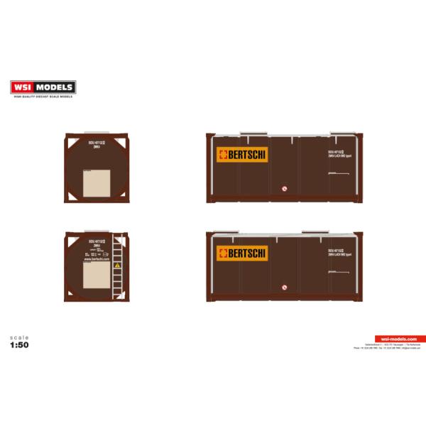 【予約】2026年発売予定 Bertschi 20FT TANK CONTAINER / WSI 1...