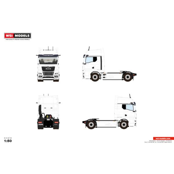 【予約】2026年発売予定 MAN TGX GX 4X2 White Line / WSI 1/50...