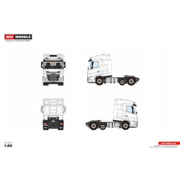 【予約】2026年発売予定 DAF XG MY25 6X2 MIDLIFT AXLE White L...