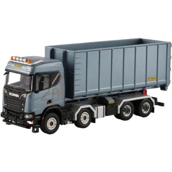 Scania R Normal CR20N フックリフト 8x4 40コンテナ WSI 1/50 建...