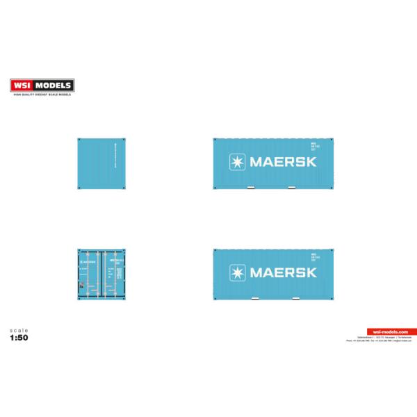 【予約】2026年発売予定 Premium Line 20FT コンテナ MAERSK BLUE /...