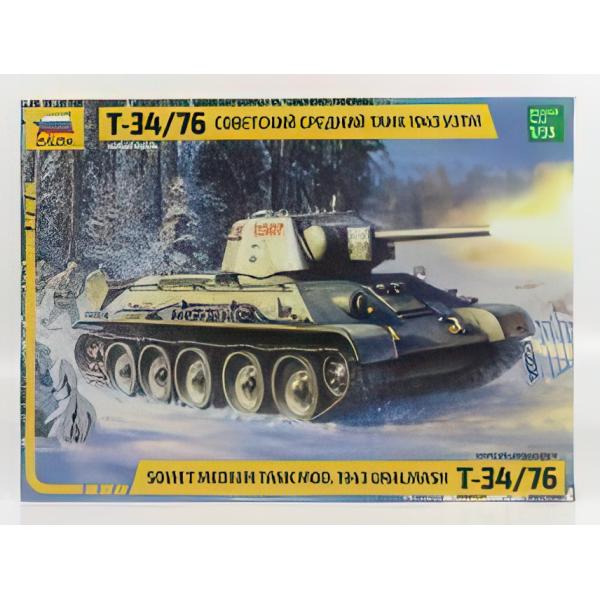KAMPFPANZER T34-76 ソビエト中戦車 1943/ZVEZDA 1/35 プラモデル ...