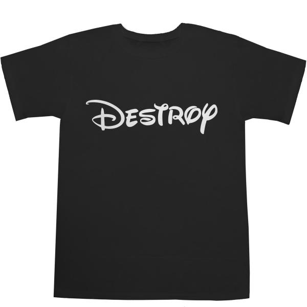 デストロイ Ｔシャツ Destroy T-shirts【ロック】【ロゴ】【パンク】【ディズニー】【パ...