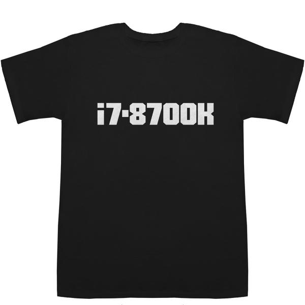 i7-8700k T-shirts【コンピューター】【intel インテル CPU】【Ｔシャツ】【テ...
