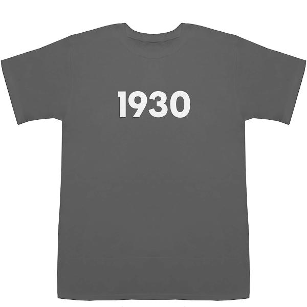 1930 T-shirts【Tシャツ】【ティーシャツ】【数字】【年代】【品番】【西暦】