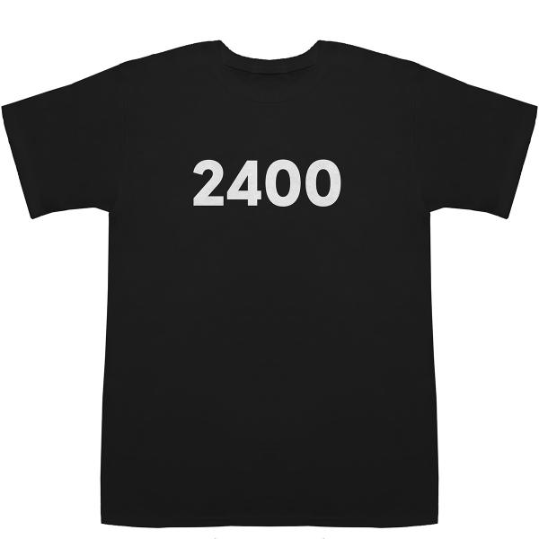 2400 T-shirts【Tシャツ】【ティーシャツ】【数字】【年代】【品番】【西暦】