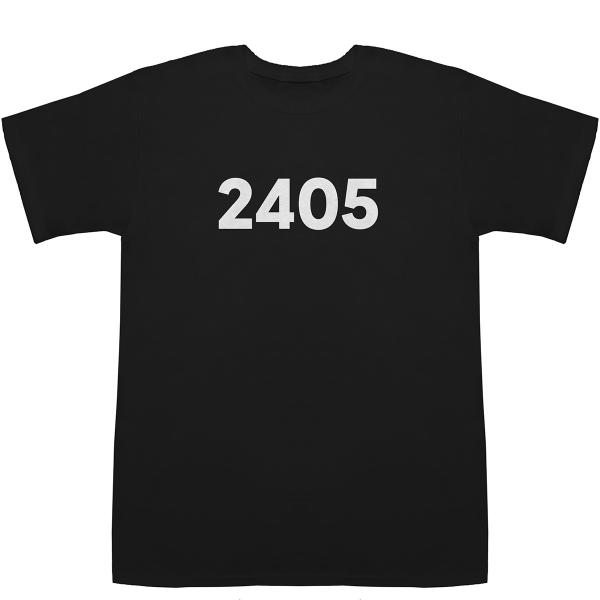 2405 T-shirts【Tシャツ】【ティーシャツ】【数字】【年代】【品番】【西暦】