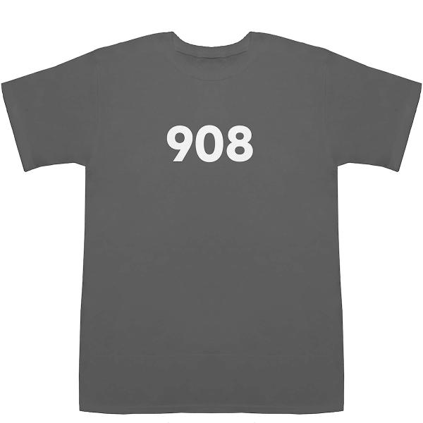 908 T-shirts【Tシャツ】【ティーシャツ】【数字】【年代】【品番】【西暦】