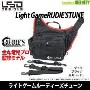 ●LSDデザイン　ライトゲームルーディーズチューン コーデュラブラック金丸レッド 【まとめ送料割】｜bass-infinity