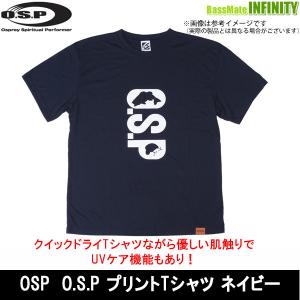 OSP　O.S.P プリントTシャツ　ネイビー （S〜XL） 【メール便配送可】 【まとめ送料割】【pt10】｜bass-infinity