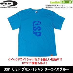 OSP　O.S.P プリントTシャツ　ターコイズブルー XXL 【メール便配送可】 【まとめ送料割】【pt10】｜bass-infinity