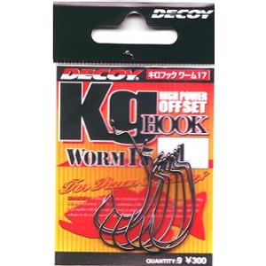 ●デコイ　キロフック WORM17（黒バリ）