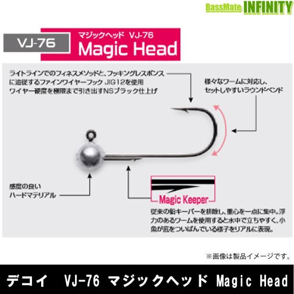 ●デコイ　VJ-76 マジックヘッド Magic Head 【メール便配送可】 【まとめ送料割】
