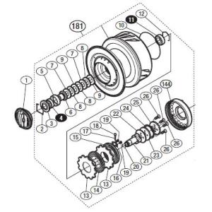 ●シマノ　13ステラSW  30000(030740)用 純正標準スプール (パーツ品番10HQH)...