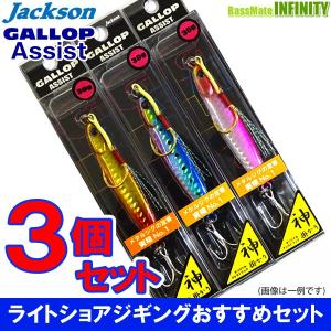 【在庫限定21％OFF】ジャクソン　ギャロップ アシスト (30g) おまかせ爆釣カラー3個セット(2) 【メール便配送可】 【まとめ送料割】｜bass-infinity