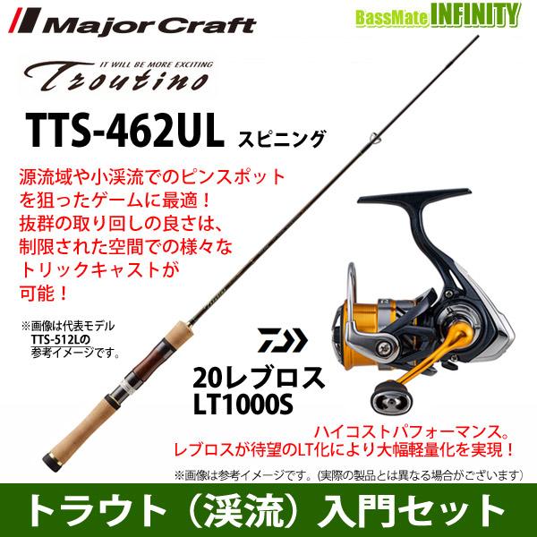 【トラウト（渓流）入門セット】●メジャークラフト　トラウティーノ TTS-462UL (スピニングモ...