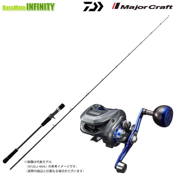 【スーパーライトジギング入門セット】●メジャークラフト　25 ソルパラ  SPJSLJ-B64UL＋...