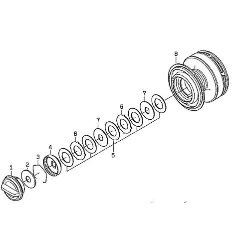 ●ダイワ　12キャタリナ6500H(4960652887953)用 純正標準スプール (部品コード1...