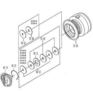 DAIWA（釣り） ○ダイワ 23 BG SW 6000D-P(4550133347436)用 純正標準