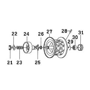 ●ダイワ　SS AIR8.1R(4960652940894)用 純正標準スプール (部品コード129573)　【キャンセル及び返品不可商品】 DAIWA（ダイワ） ○ダイワ SS AIR8.1R(4960652940894)用 純正標準
