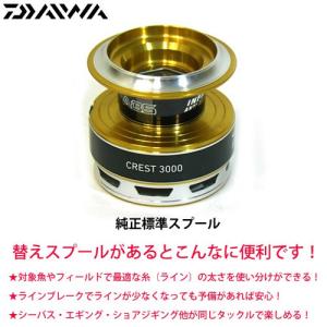 ●ダイワ　16クレスト3000(4960652032834)用 純正標準スプール (部品コード128A27)　【キャンセル及び返品不可商品】 【まとめ送料割】｜bass-infinity