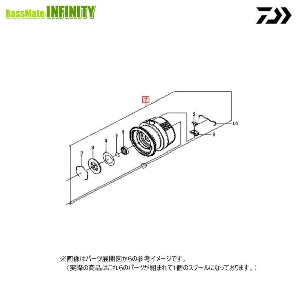 ●ダイワ　23 エアリティ ST SF2500SS-H-QD(4550133391385)用 純正標...