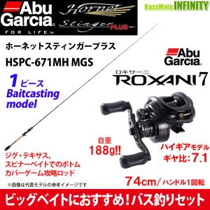 【ビッグベイトバス釣りセット】アブガルシア　ホーネットスティンガープラス HSPC-671MH MGS＋ロキサーニ 7｜bass-infinity